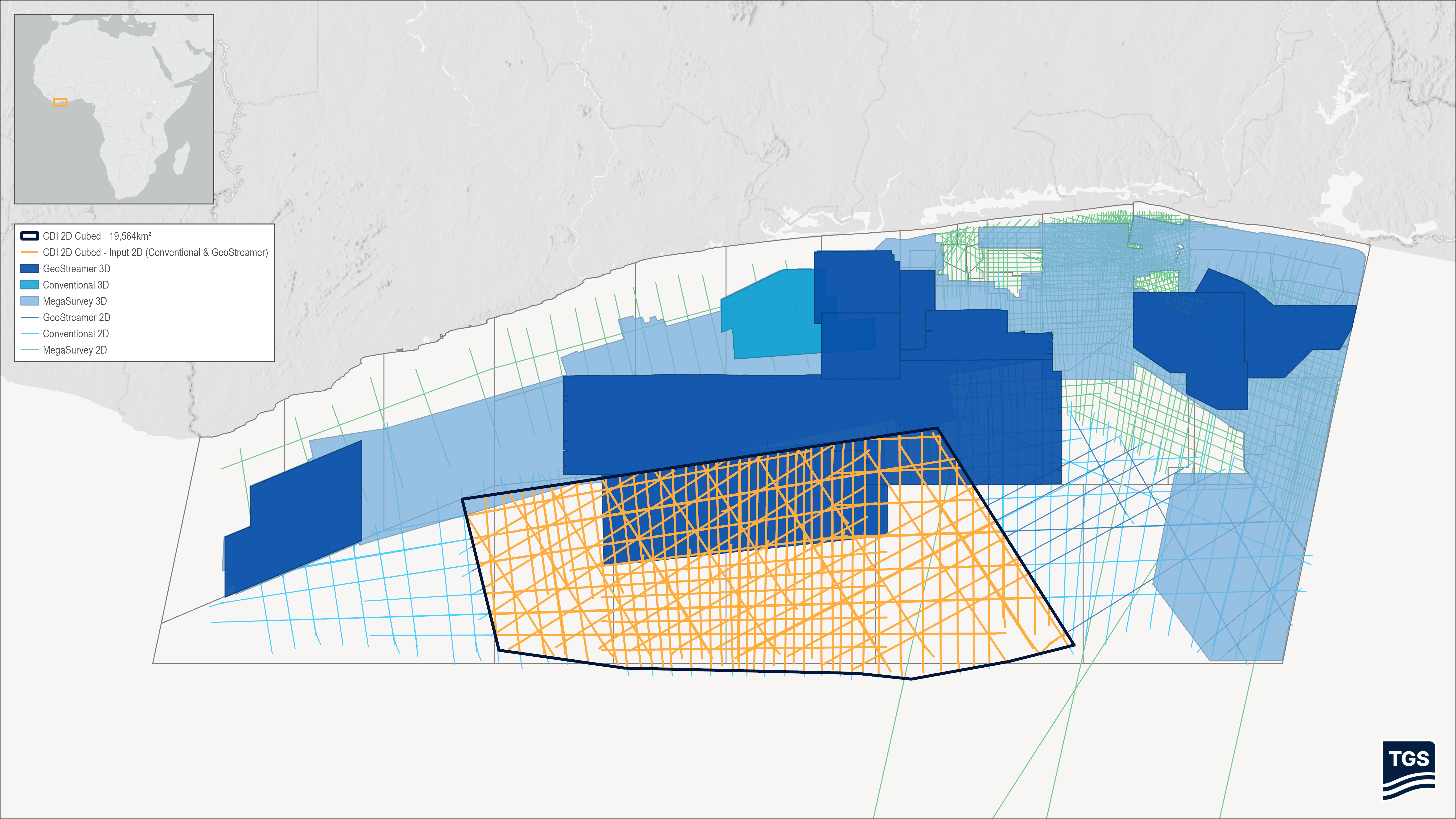 TGS Announces Commencement of 2D-Cubed Project Offshore Côte d’Ivoire
