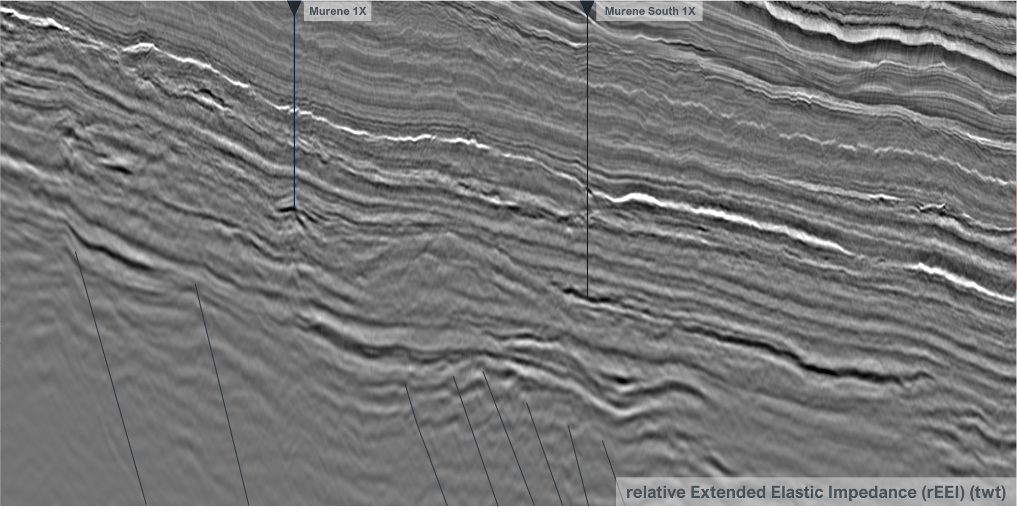 Murene South 1X - Relative Extended Elastic Impedance