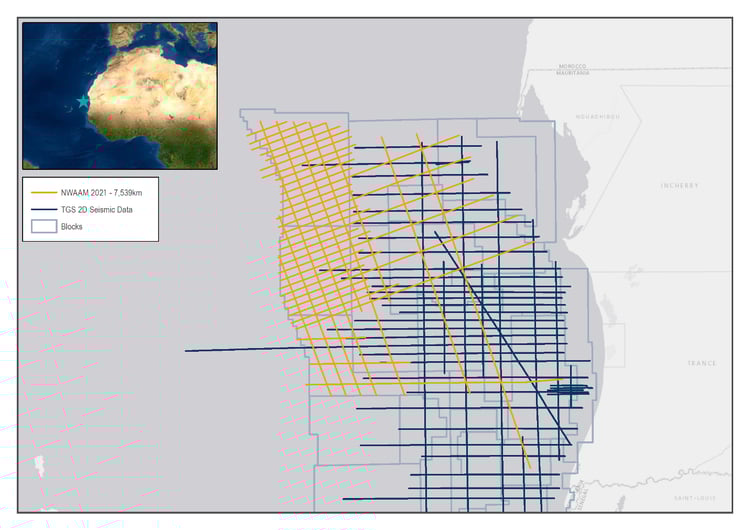 TGS 2D Seismic Offshore Mauritania