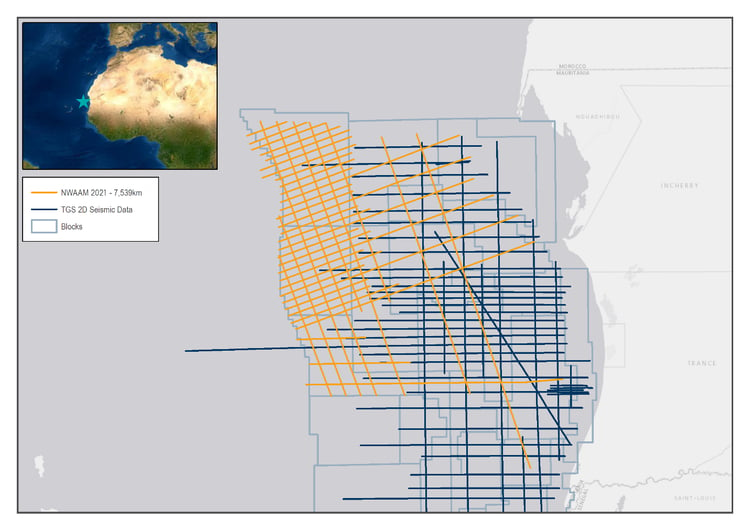 TGS 2D Seismic Offshore Mauritania