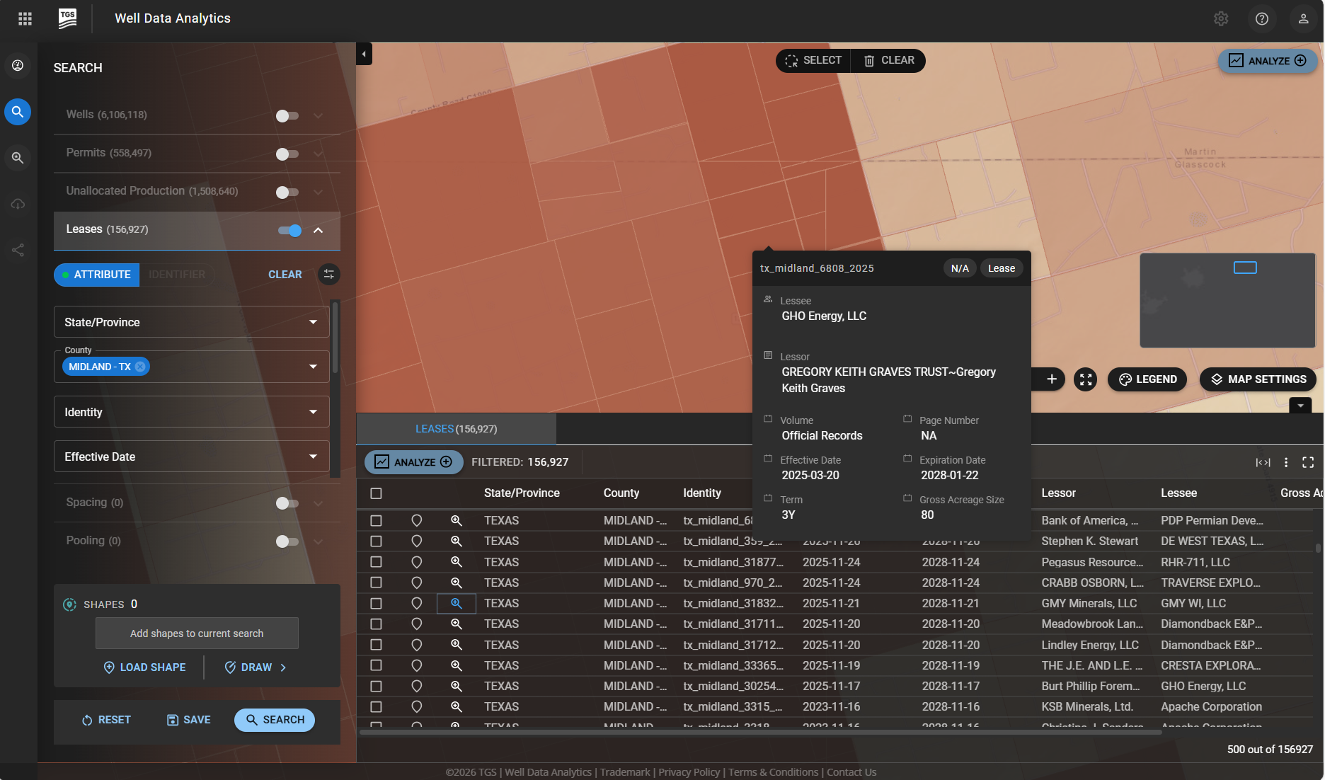 Lease Data - Well Data Products