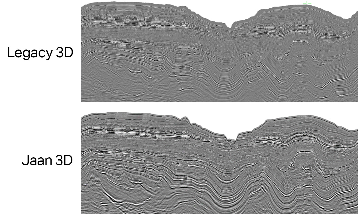 Jaan 3D Seismic Legacy vs New