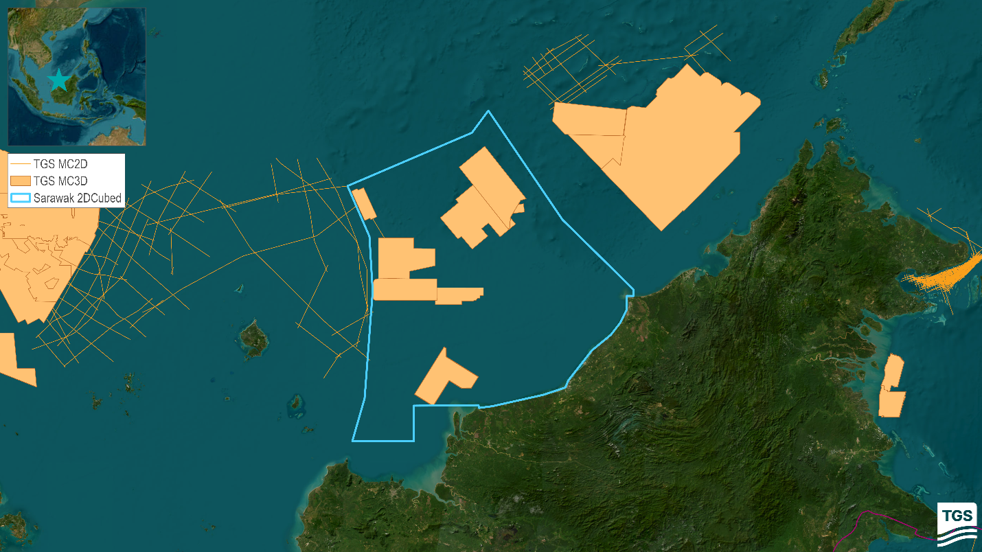 TGS が Natuna 2D-Cubed と Sarawak 2D-Cubed を発表、東南アジア全域に盆地規模の地震カバレッジを提供